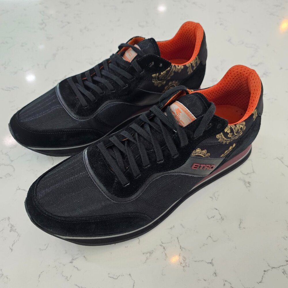 Etro Mens on the Run Sneaker, Rare, NWB & Dustbag, made in Italy size 44 (US 11)